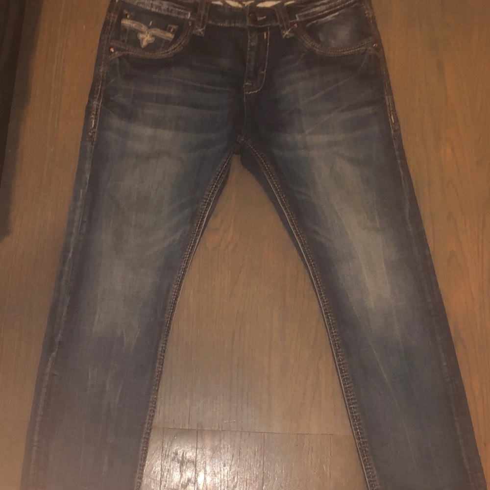 Mens rock revival jeans